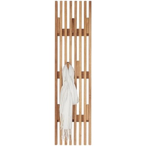 Linea Natura Garderobenpaneel, Holz, Eiche, massiv, 30x120x5.5 cm, Aufhängemöglichkeit, Holzmöbel, Garderoben Holz