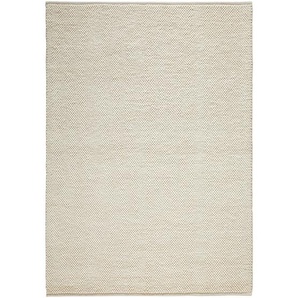 Linea Natura Handwebteppich Loop, Beige, Textil, Struktur, rechteckig, 90x160 cm, AZO-frei, Handmade in India, pflegeleicht, leicht zusammenrollbar,