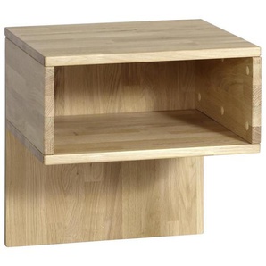 Linea Natura Nachtschrank, Eiche, Holz, Eiche, teilmassiv, 40x44x40 cm, Typenauswahl, Schlafzimmer, Nachttische