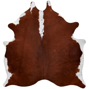 Linea Natura Rinderfell Cordoba, Braun, Fell, Echtleder, Rindleder, Ringe, 165x235 cm, für Fußbodenheizung geeignet, Teppiche & Böden, Teppiche,