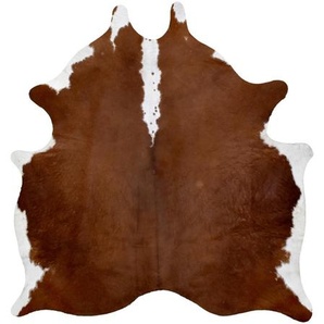 Linea Natura Rinderfell Cordoba, Braun, Fell, Echtleder, Rindleder, Ringe, für Fußbodenheizung geeignet, Teppiche & Böden, Teppiche, Fellteppiche