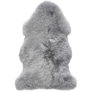 Linea Natura Schaffell Adelaide, Grau, Fell, Schaf, Tierform, 60x90-95 cm, Bsci, beliebig kürzbar, platzsparend, leicht zusammenrollbar, Teppiche & Böden, Teppiche, Fellteppiche