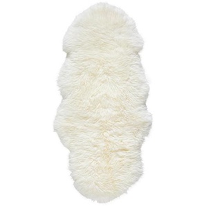 Linea Natura Schaffell Albany, Weiß, Fell, Tier, Tierform, 65x145 cm, Reach, AZO-frei, für Fußbodenheizung geeignet, pflegeleicht, Teppiche & Böden,