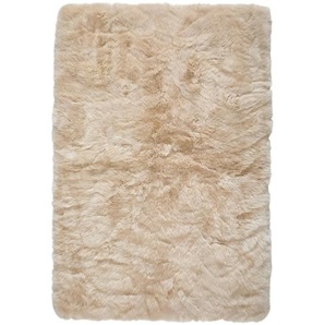 Linea Natura Schaffell, Creme, Fell, Echtleder, Lammfell, Schaf, rechteckig, 120x180 cm, Oeko-Tex® Standard 100, in verschiedenen Größen erhältlich, Teppiche & Böden, Teppiche, Fellteppiche
