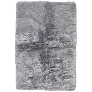Linea Natura Schaffell , Grau , Fell , Uni , quadratisch , 120 cm , Bsci , in verschiedenen Größen erhältlich, leicht zusammenrollbar , Teppiche & Böden, Teppiche, Fellteppiche