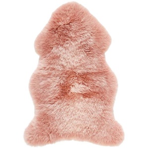 Linea Natura Schaffell, Rosa, Fell, Uni, organisch, 60 cm, für Fußbodenheizung geeignet, Teppiche & Böden, Teppiche, Fellteppiche
