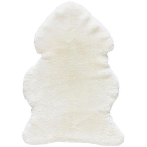Linea Natura Schaffell Sidney, Weiß, Fell, Tierform, 60x90 cm, Bsci, Oeko-Tex® Made IN Green, pflegeleicht, Teppiche & Böden, Teppiche, Fellteppiche