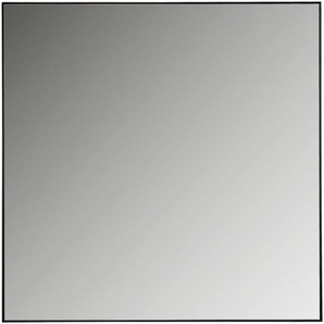 Linea Natura Wandspiegel, Anthrazit, Metall, Glas, 85x85x3.7 cm, Garderobe, Garderobenspiegel, Garderobenspiegel