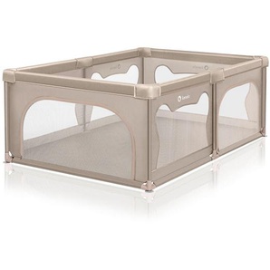Lionelo Laufgitter Willow, Sand, Beige, Kunststoff, Farbverlauf, 187x68x127 cm, zusammenklappbar, Kindersicherheit