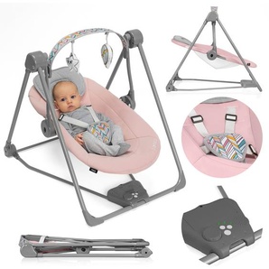 Lionelo Otto babywippe Schaukelwippe Babyschaukel Spielbogen Babywiege Liege - Rosa LO-OTTO PINK BABY