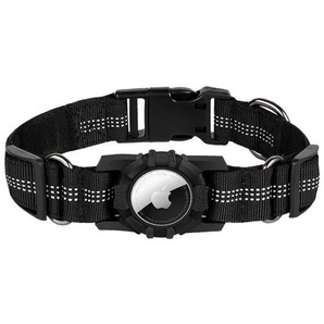 Lippa AirTag Ortungshalsband fr Hunde Schwarz Gre Mittel 38-485cm