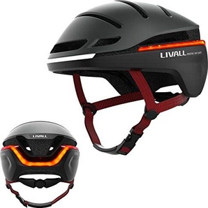 LIVALL riding Livall EVO21 Smart Bicycle Helm Helm Light, Weitwinkelindikator, Bremswarnung Herbst Erkennung, Helme Männer Frauen, Stadtpendler