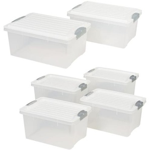 LIVARNO home Aufbewahrungsboxen-Set 13l 2er / 4,5l 4er