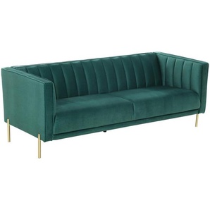 Livetastic 3-Sitzer-Sofa, Grün, Textil, 204x75x85 cm, Wohnzimmer, Sofas & Couches, Sofas, 3-Sitzer Sofas