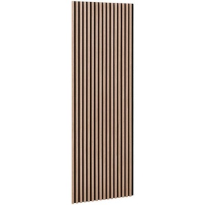 Livetastic Akustikpaneel, Walnuss, Kunststoff, Holzwerkstoff, Holzoptik, 41x120x2.1 cm, Wohnzimmer, Wohnwände, Hängeelemente