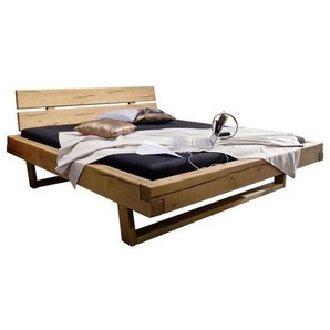 Livetastic Balkenbett, Kiefer, Holz, Kiefer, massiv, 180x200 cm, Schlafzimmer, Betten, Doppelbetten