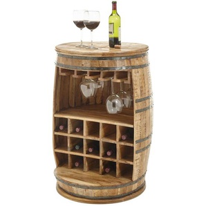 Livetastic Bar, Braun, Holz, Mangoholz, massiv, 58x91x58 cm, Esszimmer, Barmöbel, Barschränke & Theken
