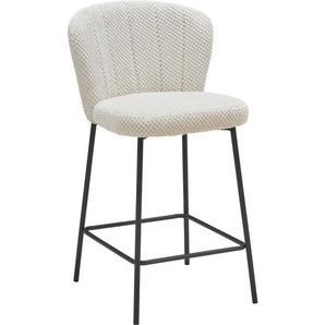 Livetastic Barhocker, Beige, Holz, Metall, Textil, Pappel, Sperrholz, Rundrohr, 55x101x59 cm, Bsci, Esszimmer, Barmöbel, Barhocker