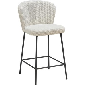 Livetastic Barhocker, Beige, Holz, Metall, Textil, Pappel, Sperrholz, Rundrohr, 55x101x59 cm, Bsci, Esszimmer, Barmöbel, Barhocker