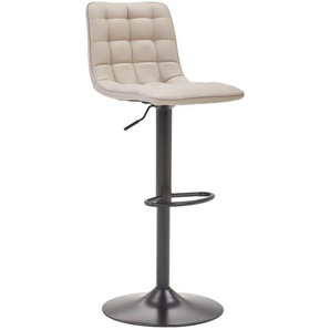Livetastic Barhocker, Schwarz, Cappuccino, Metall, Textil, Füllung: Schaumstoff, Drehteller, 42x109.5x52 cm, Sitzfläche 360° drehbar, Esszimmer,
