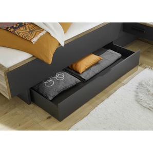 Livetastic Bettschubkasten , Graphit , Metall, Kunststoff , 137.2x19.1x61.5 cm , Schlafzimmer, Betten, Bettkasten