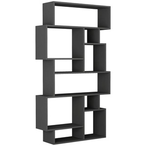 Livetastic Bücherwand, Anthrazit, Holzwerkstoff, 96x169x26 cm, Wohnzimmer, Regale, Bücherregale