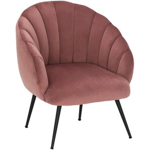 Livetastic Cocktailsessel, Altrosa, Metall, Textil, 67x80x78 cm, Wohnzimmer, Sessel, Cocktailsessel