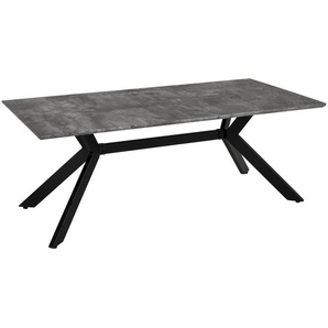 Livetastic Couchtisch, Hellgrau, Metall, Holzwerkstoff, rechteckig, Flachrohr, 45x60x120 cm, Wohnzimmer, Wohnzimmertische, Couchtische