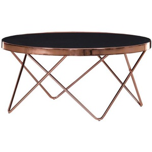 Livetastic Couchtisch, Kupfer, Metall, rund, Gittergestell, 40x40x70 cm, Wohnzimmer, Wohnzimmertische, Couchtische