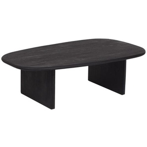 Livetastic Couchtisch, Schwarz, Holz, Akazie, vollmassiv, eckig, 33x70x110 cm, Wohnzimmer, Wohnzimmertische, Couchtische