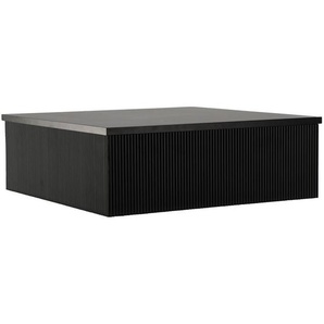 Livetastic Couchtisch, Schwarz, Holzwerkstoff, rechteckig, Sockel, 90x30x90 cm, einfacher Aufbau, Wohnzimmer, Wohnzimmertische, Couchtische