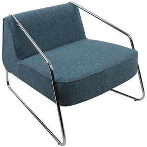 Livetastic Designsessel, Blau, Textil, 62x85x65 cm, Stühle
