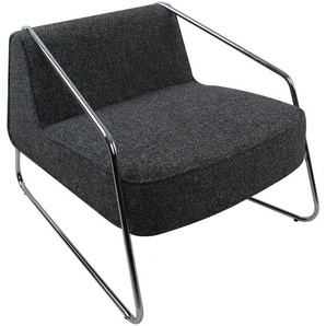 Livetastic Designsessel, Dunkelgrau, Textil, 62x85x65 cm, Wohnzimmer, Sessel, Sonstige Sessel