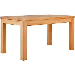 Livetastic Esstisch, Kernbuche, Holz, Kernbuche, massiv, rechteckig, eckig, 80x75x140 cm, ausziehbar, Esszimmer, Tische, Esstische, Esstische
