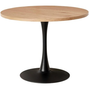 Livetastic Esstisch, Natur, Metall, Holzwerkstoff, rund, rund, 100x76x100 cm, Esszimmer, Tische, Esstische