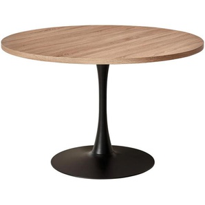 Livetastic Esstisch, Natur, Metall, Holzwerkstoff, rund, rund, 120x76x120 cm, Esszimmer, Tische, Esstische, Esstische rund