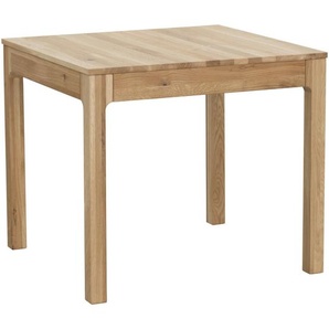 Livetastic Esstisch, Wildeiche, Holz, Wildeiche, massiv, rechteckig, 80x75x85-125 cm, ausziehbar, gastro- und objekttauglich, Esszimmer, Tische, Esstische, Esstische ausziehbar