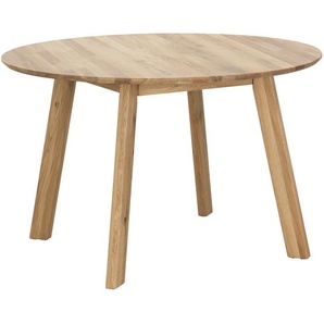 Livetastic Esstisch, Wildeiche, Holz, Wildeiche, massiv, rund, eckig, 120x75x120 cm, gastro- und objekttauglich, in verschiedenen Holzarten erhältlich, Esszimmer, Tische, Esstische