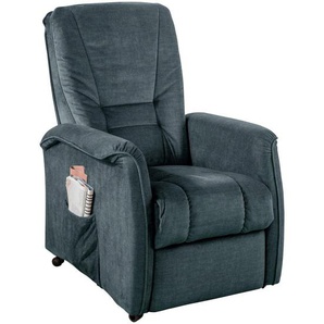 Livetastic Fernsehsessel , Dunkelblau , Textil , 77x107x88 cm , Stoffauswahl, Relaxfunktion , Wohnzimmer, Sessel, Fernsehsessel