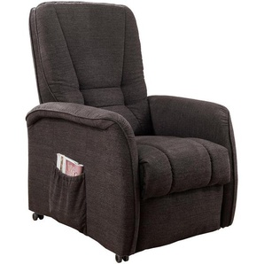 Livetastic Fernsehsessel , Dunkelbraun , Textil , 77x107x88 cm , Stoffauswahl, Relaxfunktion, Netzbetrieb , Wohnzimmer, Sessel, Fernsehsessel