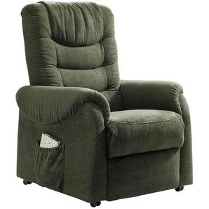 Livetastic Fernsehsessel , Dunkelgrün , Textil , 76x106x94 cm , Made in EU , Stoffauswahl, Relaxfunktion , Wohnzimmer, Sessel, Fernsehsessel