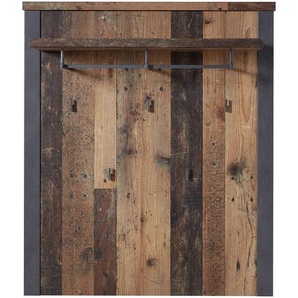 Livetastic Garderobenpaneel, Braun, Grau, 94x110x30 cm, Aufhängemöglichkeit, Garderobe, Garderobenpaneele, Garderobenpaneele