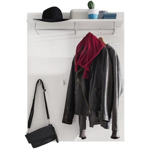 Livetastic Garderobenpaneel, Weiß, 91x120x27 cm, Aufhängemöglichkeit, Hutablage, Kleiderstange, Garderobe, Garderobenpaneele, Garderobenpaneele