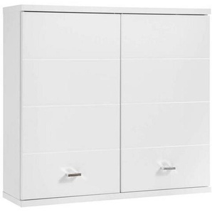 Livetastic Hängeschrank, Weiß, Holzwerkstoff, 1 Fächer, 76x71x23 cm, Made in EU, Badezimmer, Badezimmerschränke, Hängeschränke