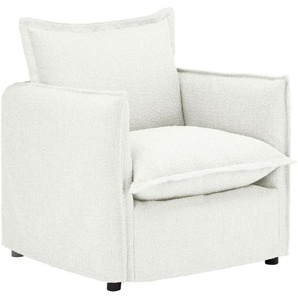 Livetastic Hussen-Sessel, Weiß, Textil, 120x82x98 cm, Made in EU, Wohnzimmer, Sessel, Polstersessel