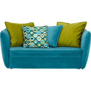 Livetastic Jugend-, Grün, Blau, Textil, Füllung: Schaumstoff, 145x63-77x75 cm, Rücken echt, Liegefunktion, Kinder- & Jugendzimmer, Jugendmöbel,