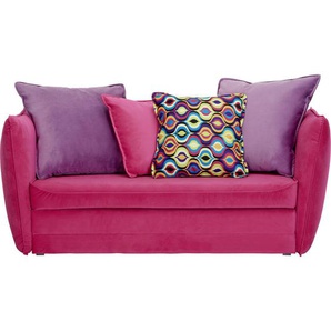 Livetastic Jugend-, Lila, Pink, Textil, Füllung: Schaumstoff, 145x63x75 cm, Liegefunktion, Rücken echt, Kinder & Jugendmöbel, Jugendmöbel, Jugendsofas