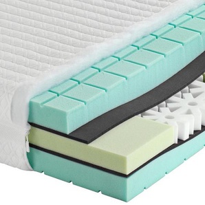 Livetastic Kaltschaummatratze , Weiß , Textil , H2 , 120x200 cm , Textiles Vertrauen - Oeko-Tex®, Austria Gütezeichen, Made in Austria , Härtegradauswahl, Bezug abnehmbar/waschbar, Ober- und Unterseite versteppt, für Hausstauballergiker geeignet, wendbar,