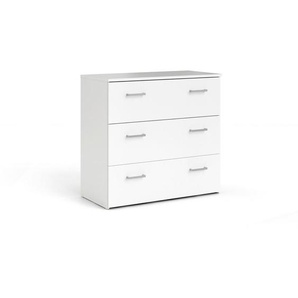 Livetastic Kommode, Weiß, Kunststoff, 3 Schubladen, 74.1x69.9x36 cm, FSC Mix, Made in Denmark, Beimöbel erhältlich, stehend, Wohnzimmer, Kommoden &