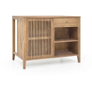 Livetastic Kücheninsel, Eiche, Holz, Kiefer, massiv, 1 Schubladen, 123x95x75 cm, FSC Mix, Küchen, Küchenmöbel, Kücheninseln